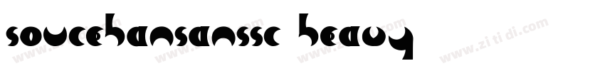 soucehansanssc heavy字体转换